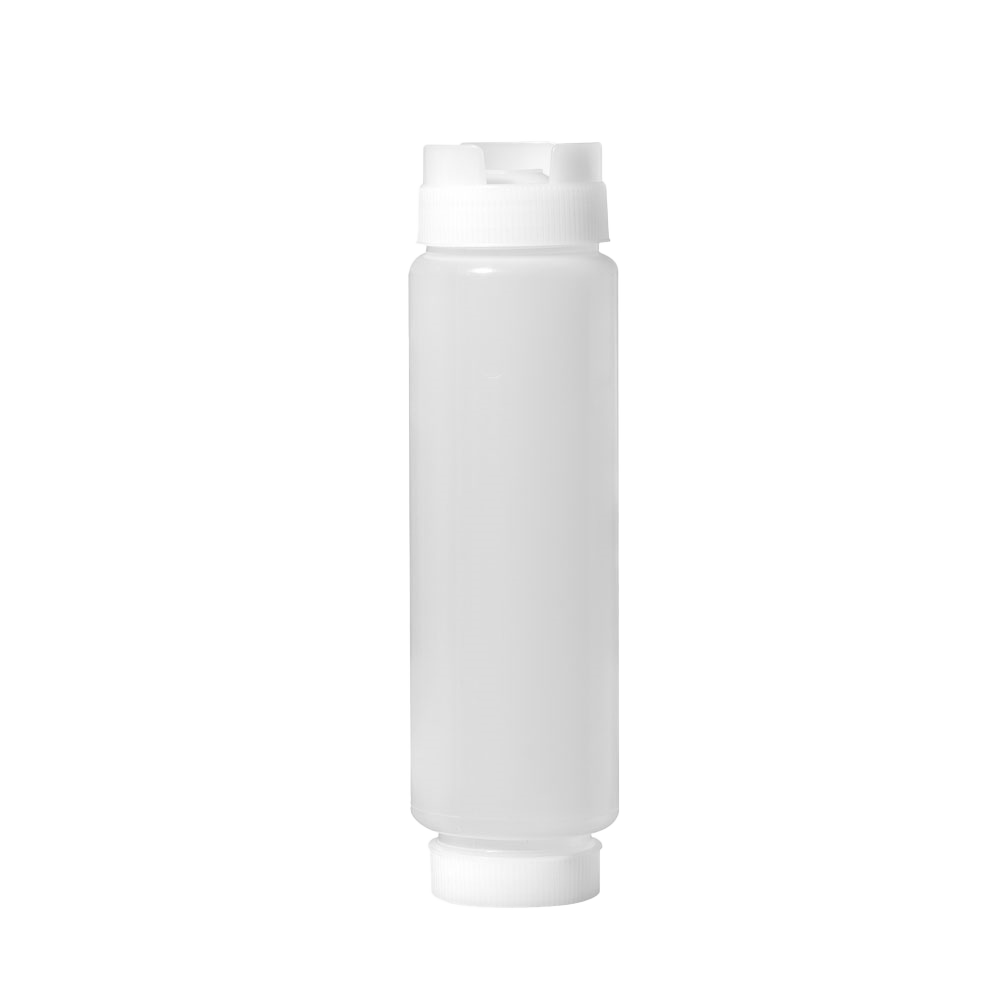 16 oz Clear Dual-way First In First Out Squeeze Bottle NSF