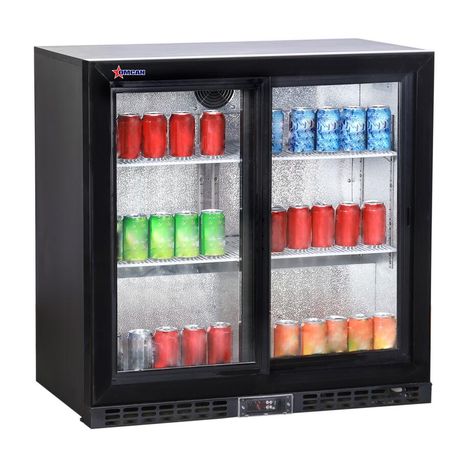 35″ Back Bar Beverage Cooler with 2 sliding glass doors and 7 cu.ft. (208 Liters) Capacity – 110V, 137W