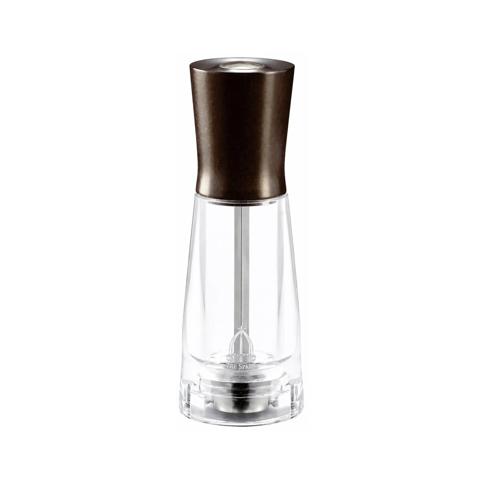 Tosca Series – 6″ Pepper Mill Dark Beech Wood with Acrylic Resin Base