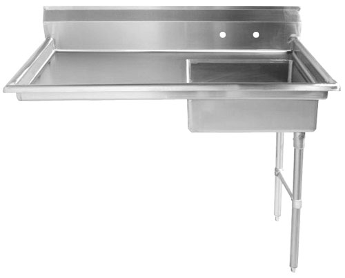 48-inch Right Side Under Counter Dish Table