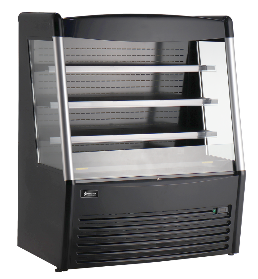 48″ Grab-and-Go Open Refrigerated Floor Self-Serve Display Case 15 cu.ft. (426 L) – Black