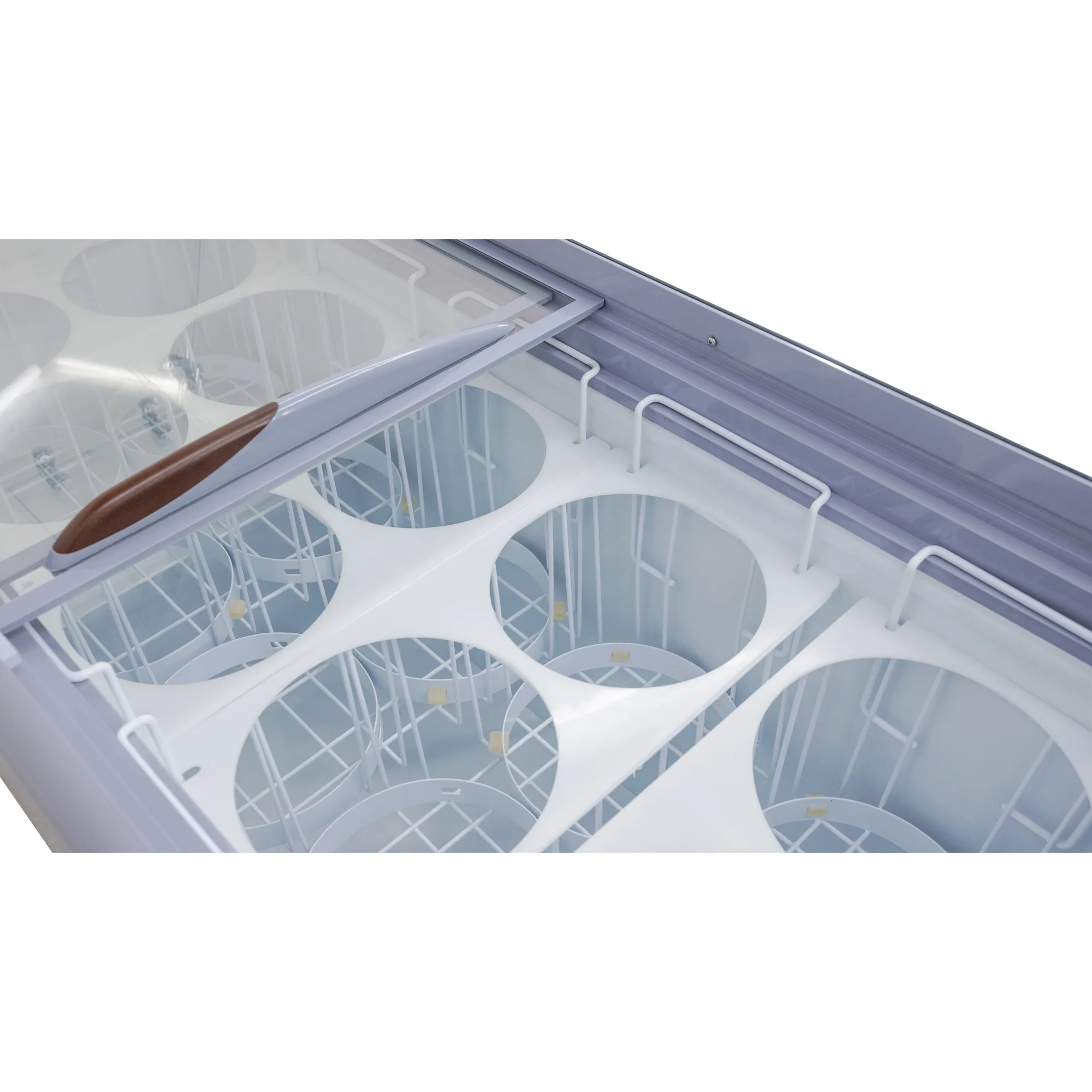 60″ 10+8 Tubs Capacity Ice Cream Dipping Freezer (WITHOUT SNEEZE GUARD)