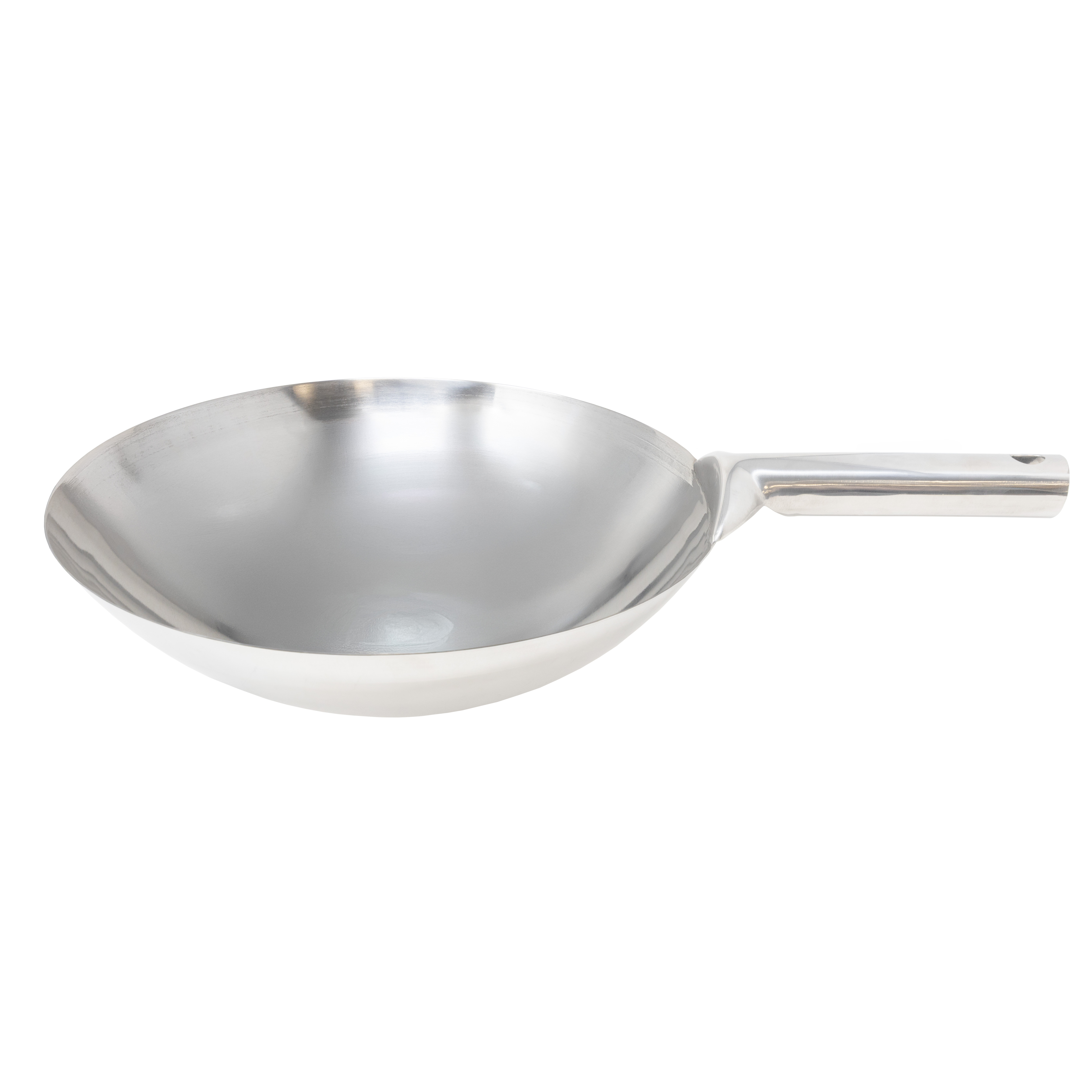 14″ Mandarin Wok Stainless Steel, Welded Joint