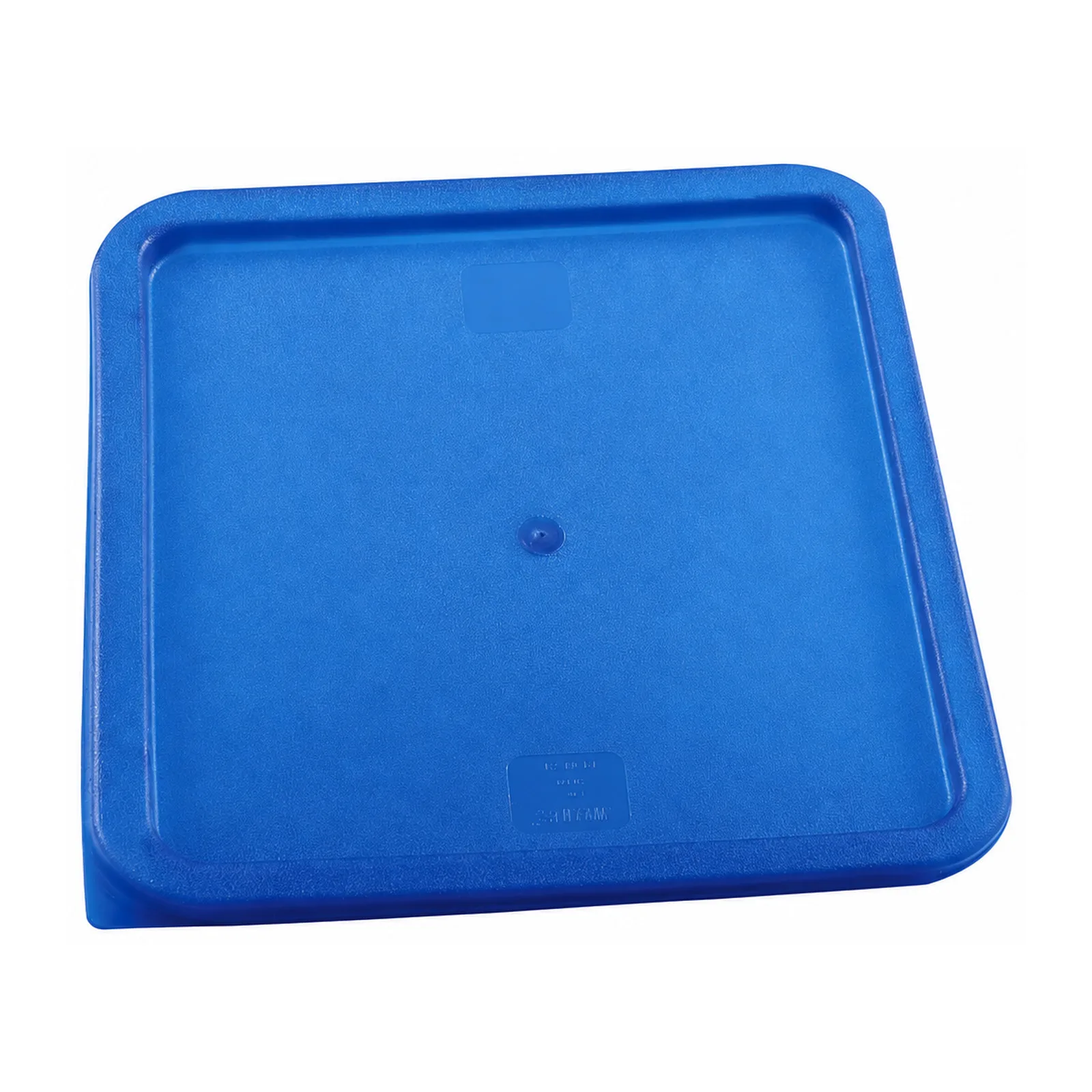 Blue Polyethylene Lid For 12 / 18 / 22 qt Square Storage Container