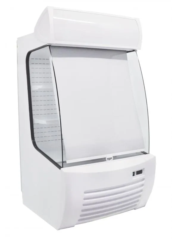 34″ Two (2) Shelf Refrigerated Floor Open Display Case, 12.7 cu. ft. (360 L), White