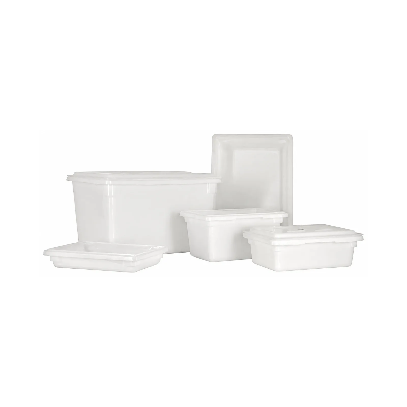12″ x 18″ x 9″ Polypropylene White Rectangular Food Storage Container