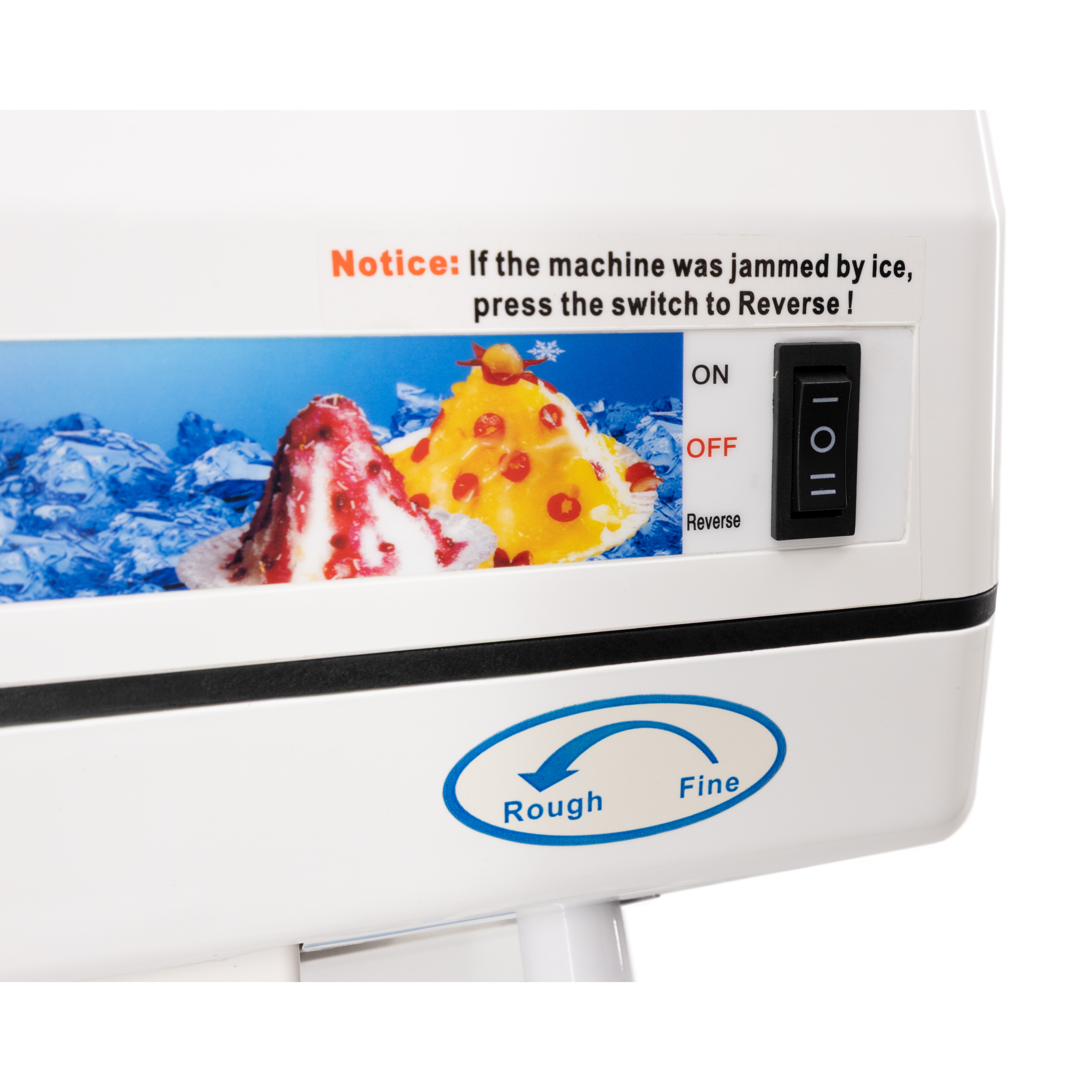 4 lb (1.5 kg) Commercial Electric Countertop Ice Shaver – 120 V, 1/3 HP (250 W)