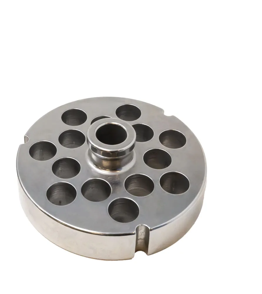 Stainless Steel #52 machine plate with hub 19.2 mm (3/4″) – three notches / round