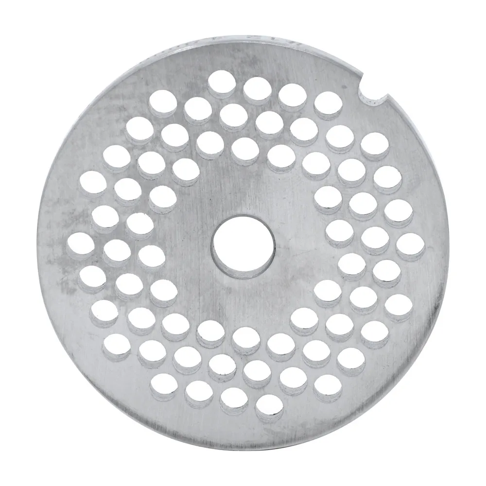 European Style #12 stainless steel plate, hubless, 4.8 mm (3/16″) – one notch / round