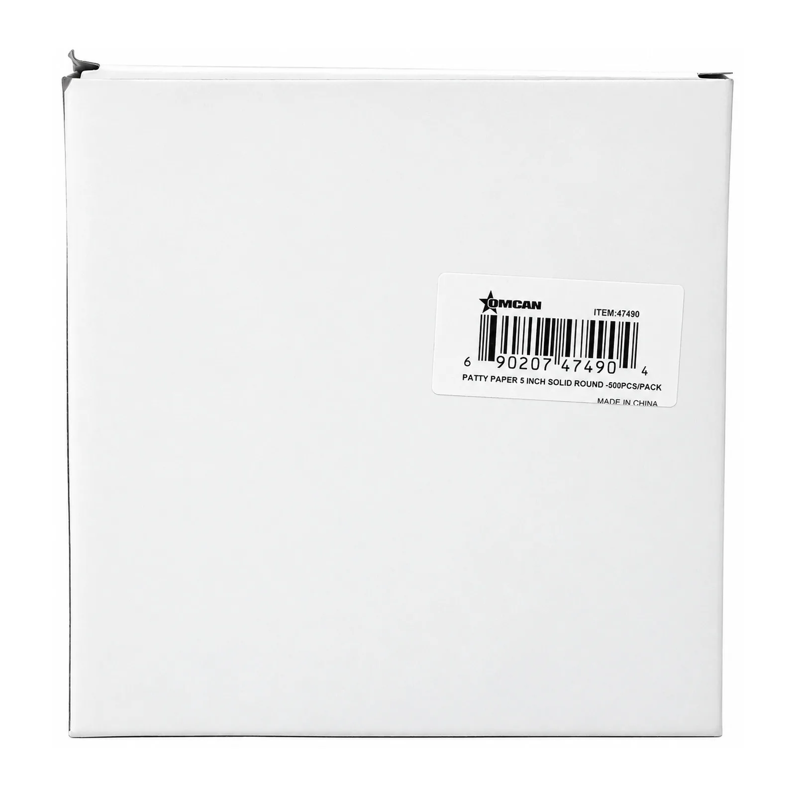 5″ Solid Round Patty Paper