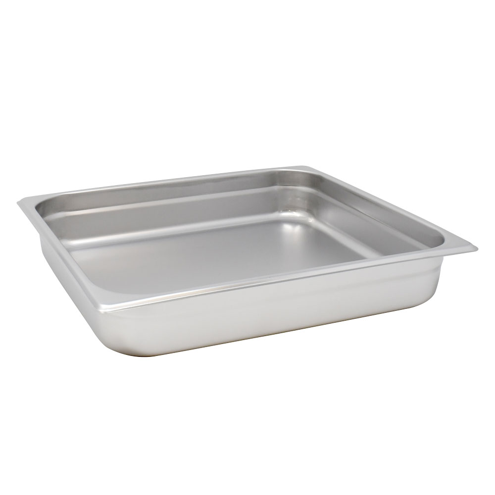 Two-Third-size Stainless Steel Steam Table Pan – 2.5″ Deep