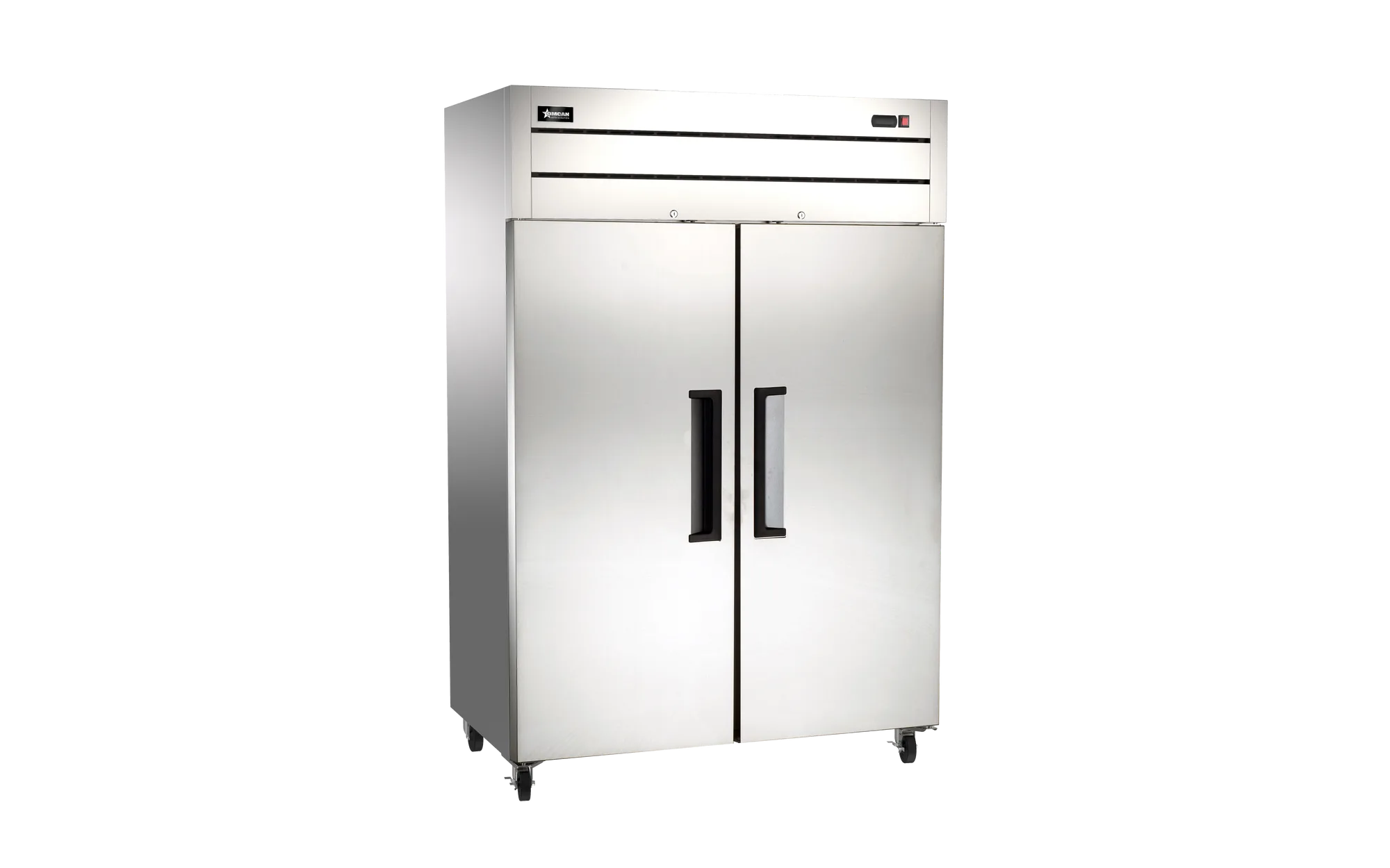 54″ Two (2) Door Top-Mounted Reach-in Freezer, 43.1 cu. ft. (1220 L), Stainless Steel