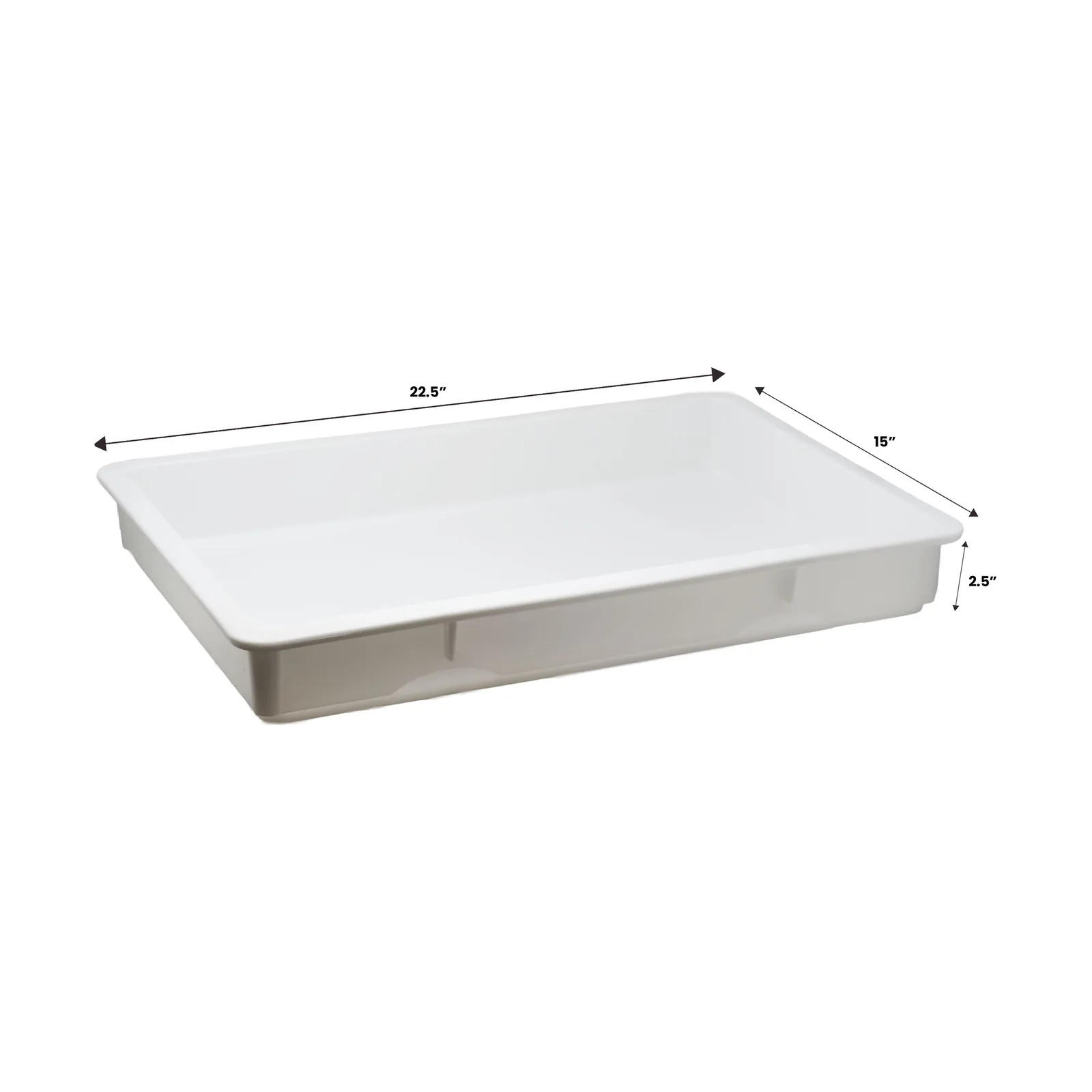 22.5″ x 15″ x 2.5″ Stackable Pizza Dough Proofing Box