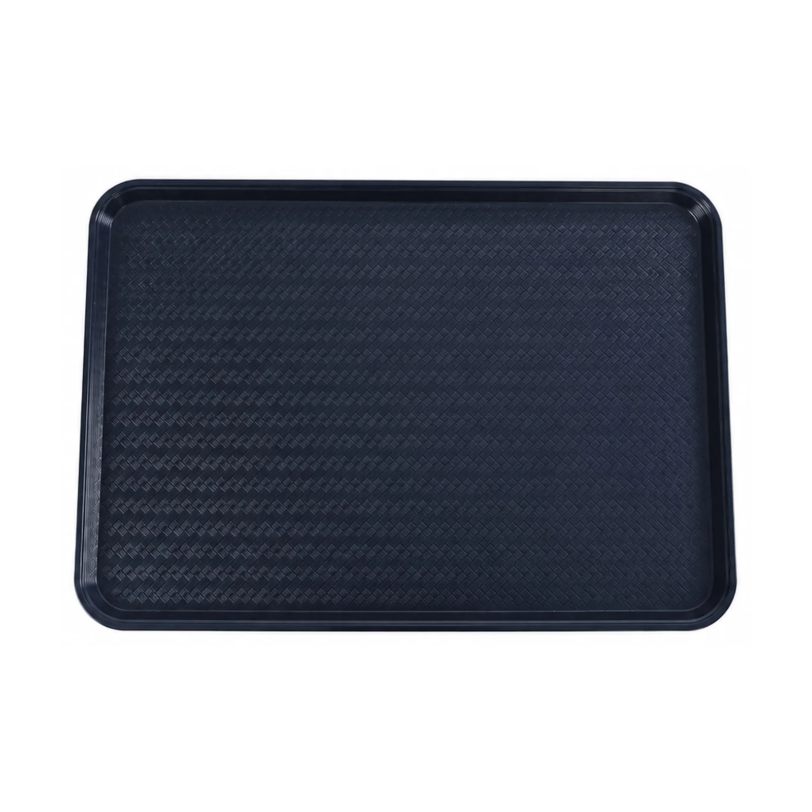 18″ x 26″ Black ABS Plastic Food and Produce Display / Merchandising Tray