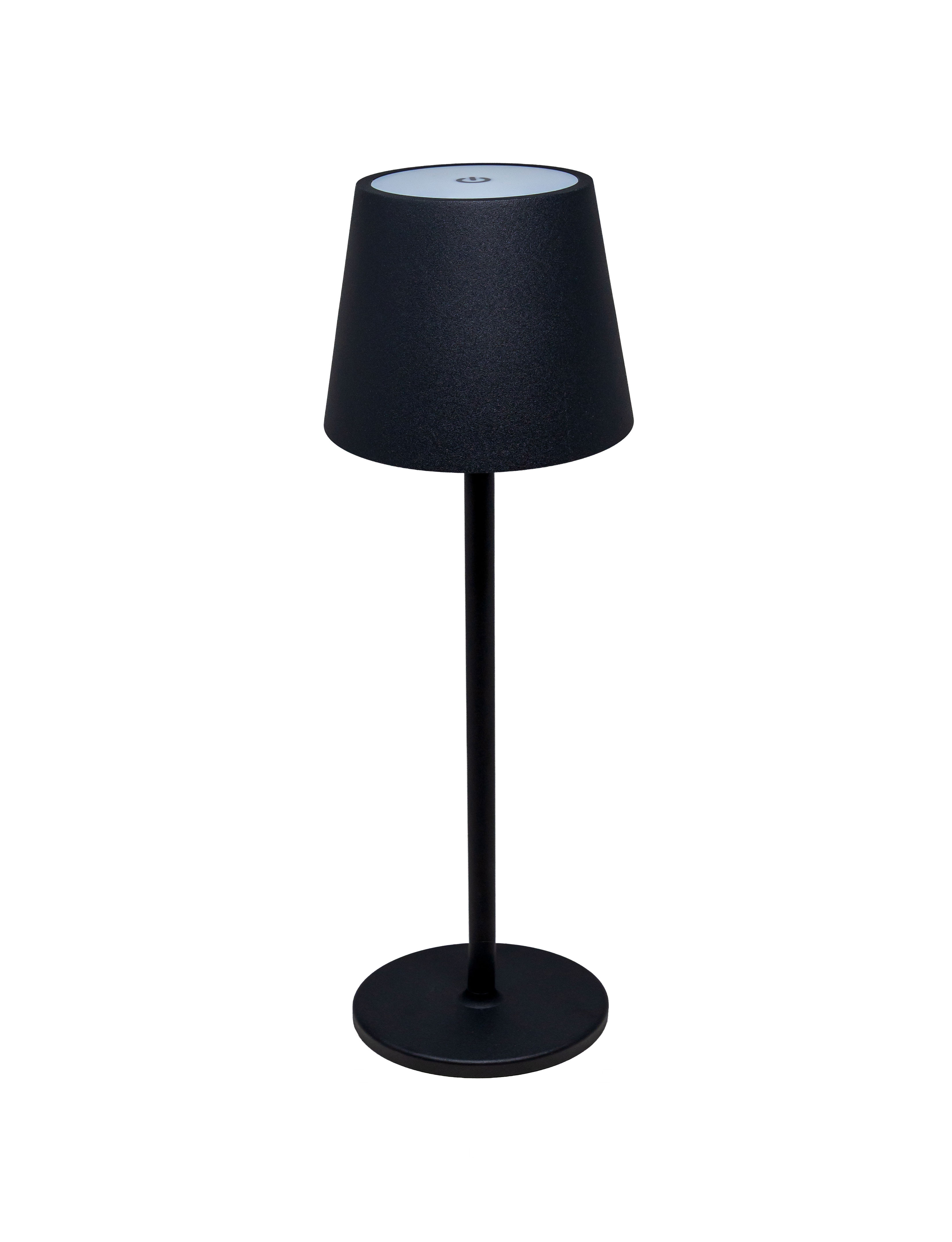 3.9” x 14.96” Black LED Rechargeable Table Lamp – 5V (3600mA) Battery Power – 3000K/6000K Colour Temperature