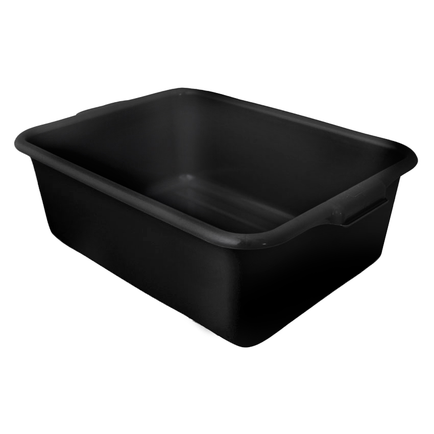 21.5″ x 15.5″ x 7″ Standard Polypropylene Black Bus Box