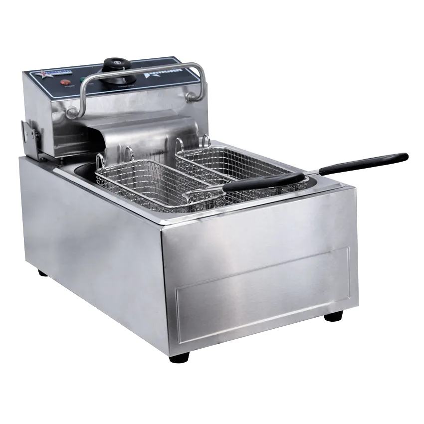 12 lb Single Countertop Electric Fryer – 110 V, 1 Ph, 1350 W