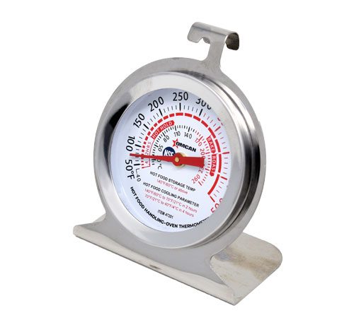 Oven Thermometer with Built-in Hanging Hook and Standing Panel