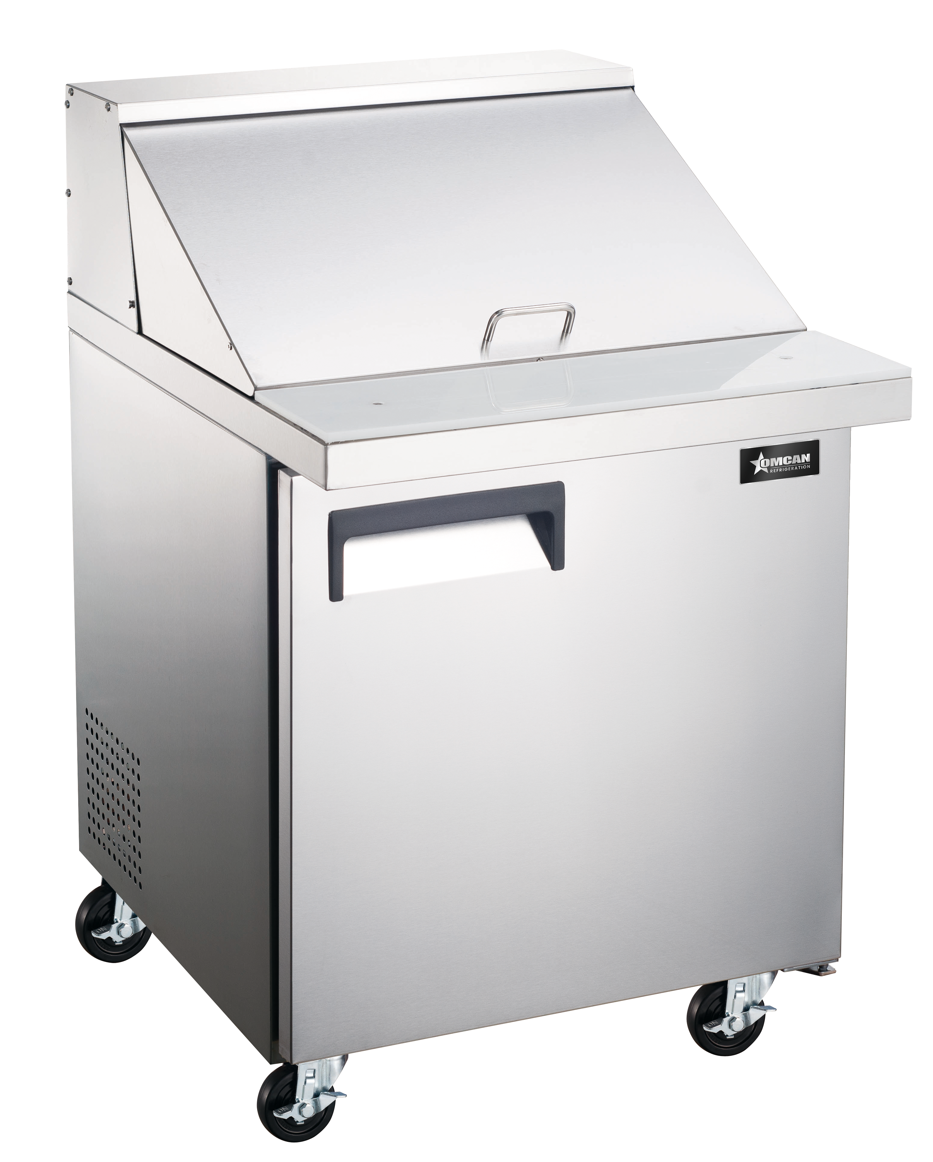 28″ Mega Top Refrigerated Prep Table, 1 Door, Stainless Steel, 7 cu.ft. (198 L) Capacity – 115V, 1/5 HP