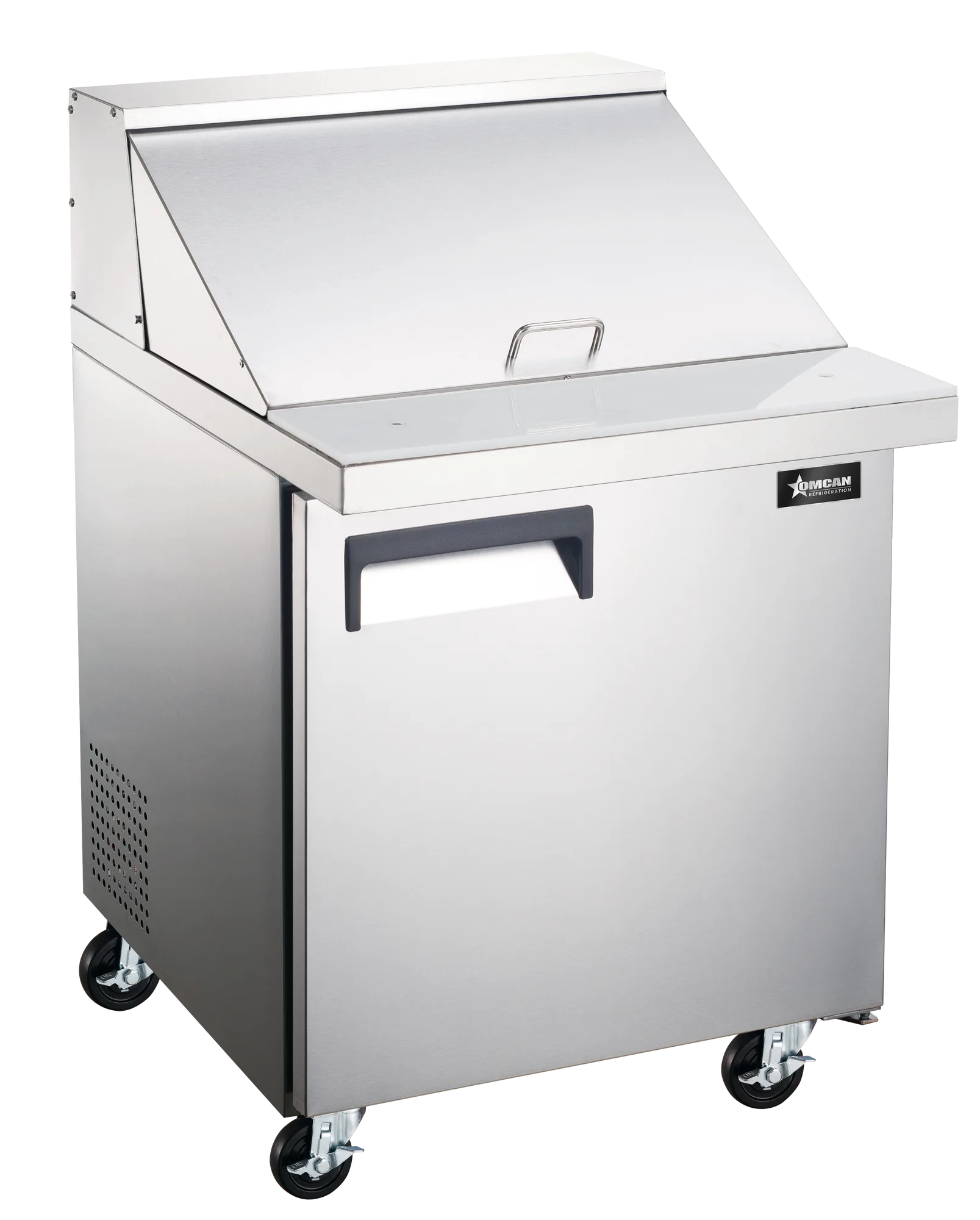 28″ One (1) Door Mega Top Refrigerated Prep Table, 7 cu. ft. (198 L), Stainless Steel, Right Hand Opening