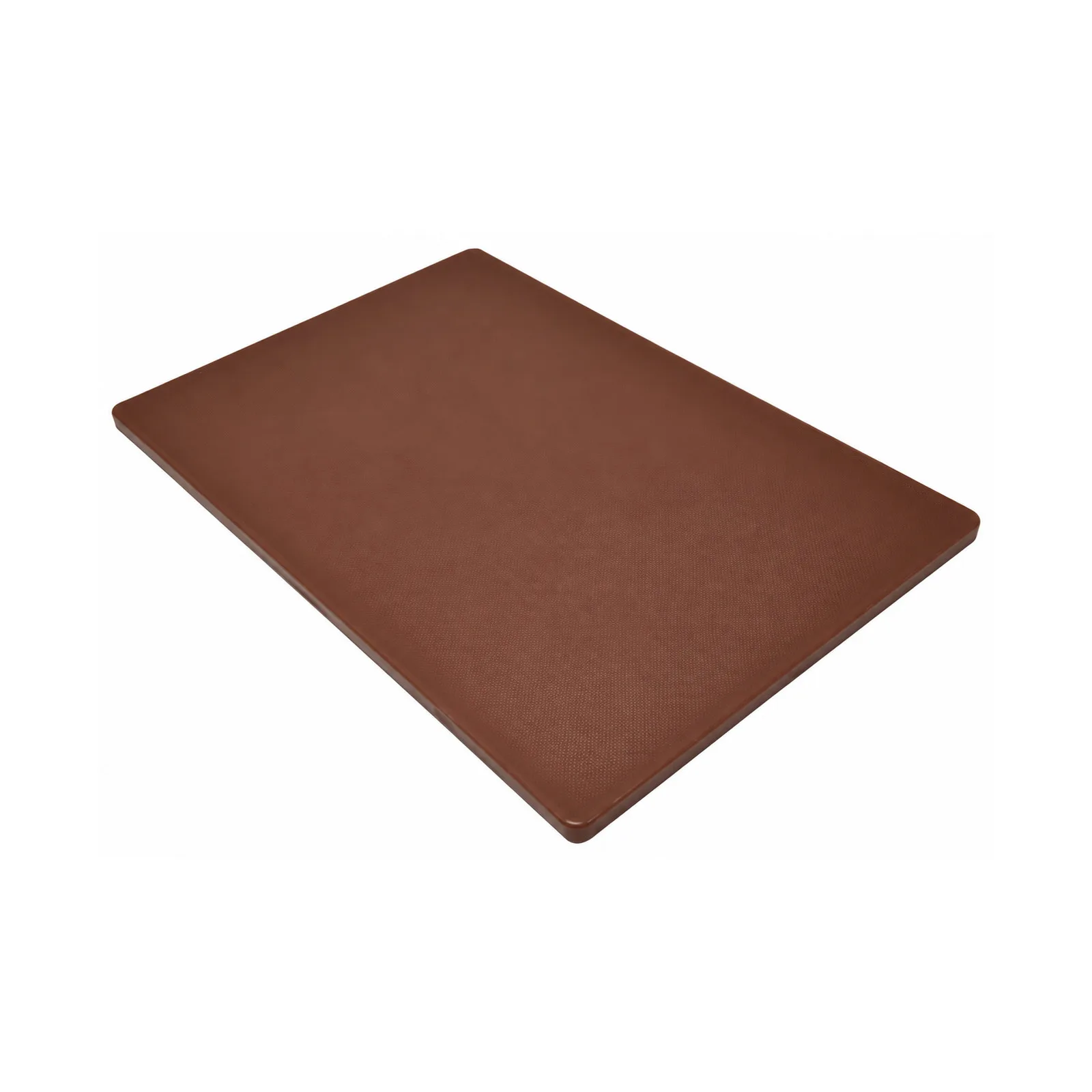 12″ x 18″ x 1/2″ Polyethylene Brown Rigid Cutting Board