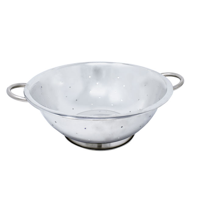 14 QT Stainless Steel Colander with Base and Handles