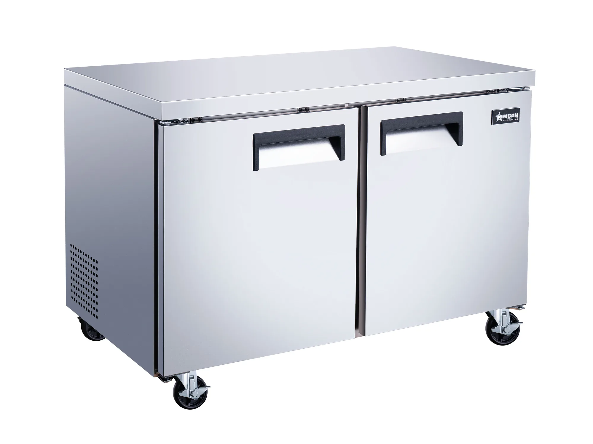47″ Two (2) Door Undercounter Refrigerator, 12 cu. ft. (338 L), Stainless Steel