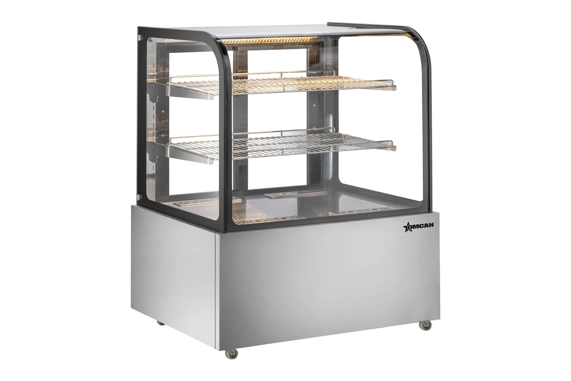 49″ Floor Model Display Warmer, 2 Shelves, Curved Glass, Full-Service, 16.2 cu. ft. (460 L) capacity – 110 V, 800 W