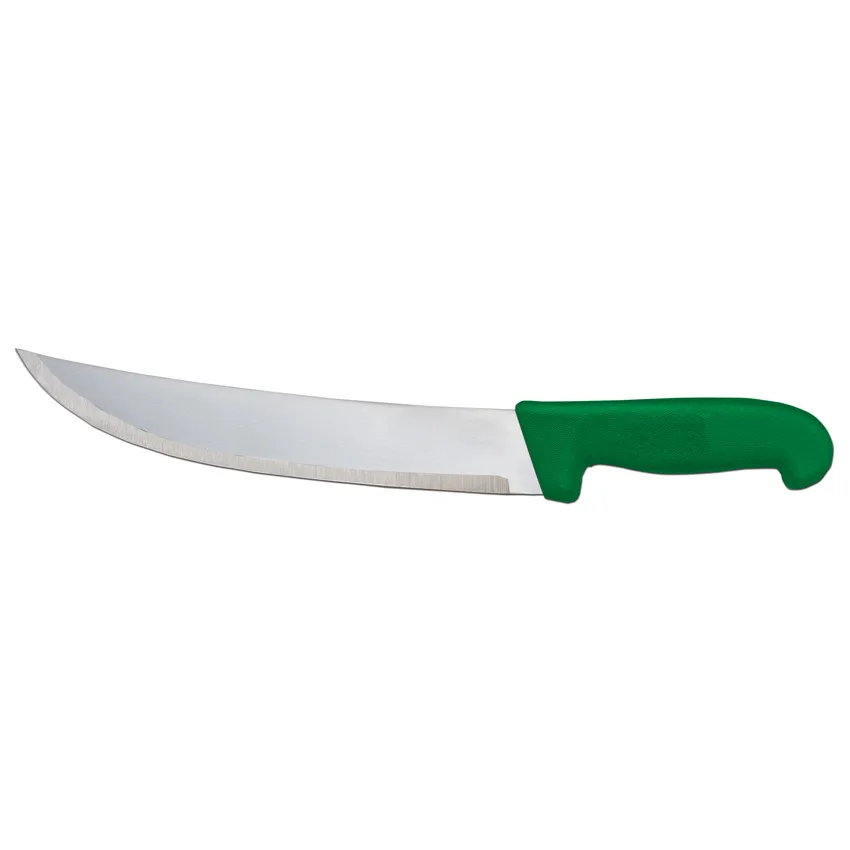 10″ Steak Knife with Green Polypropylene Handle
