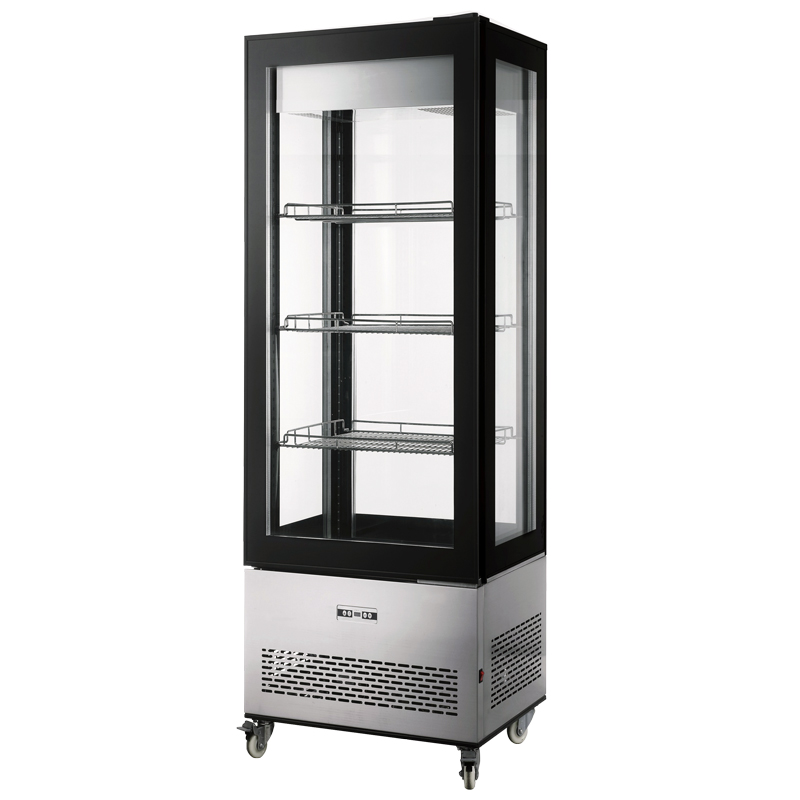 26″ Refrigerated Display Case with Four-Sided Glass 75″ Tall, 14.14 cu.ft. (400 Liter)