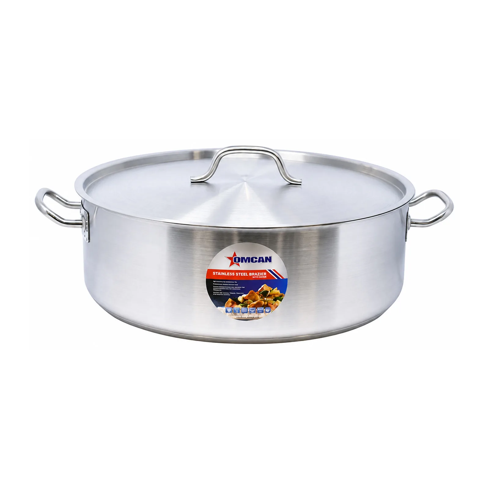 25 qt Stainless Steel Brazier with Lid