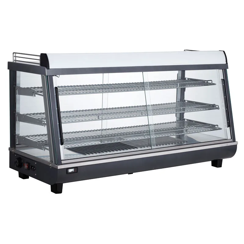 47″ Countertop Display Warmer, 3 Shelves, Sliding Doors, Self/Full-Service, 6.5 cu. ft. (186 L) capacity