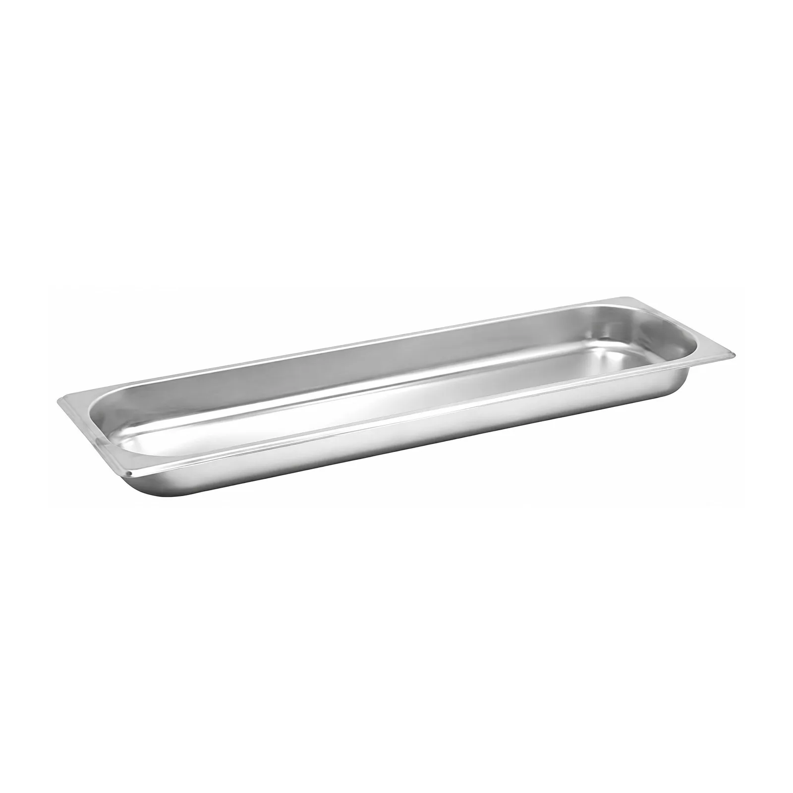 GN 1/2 Half-Size Long Stainless Steel Steam Table Pan – 1.5″ Deep