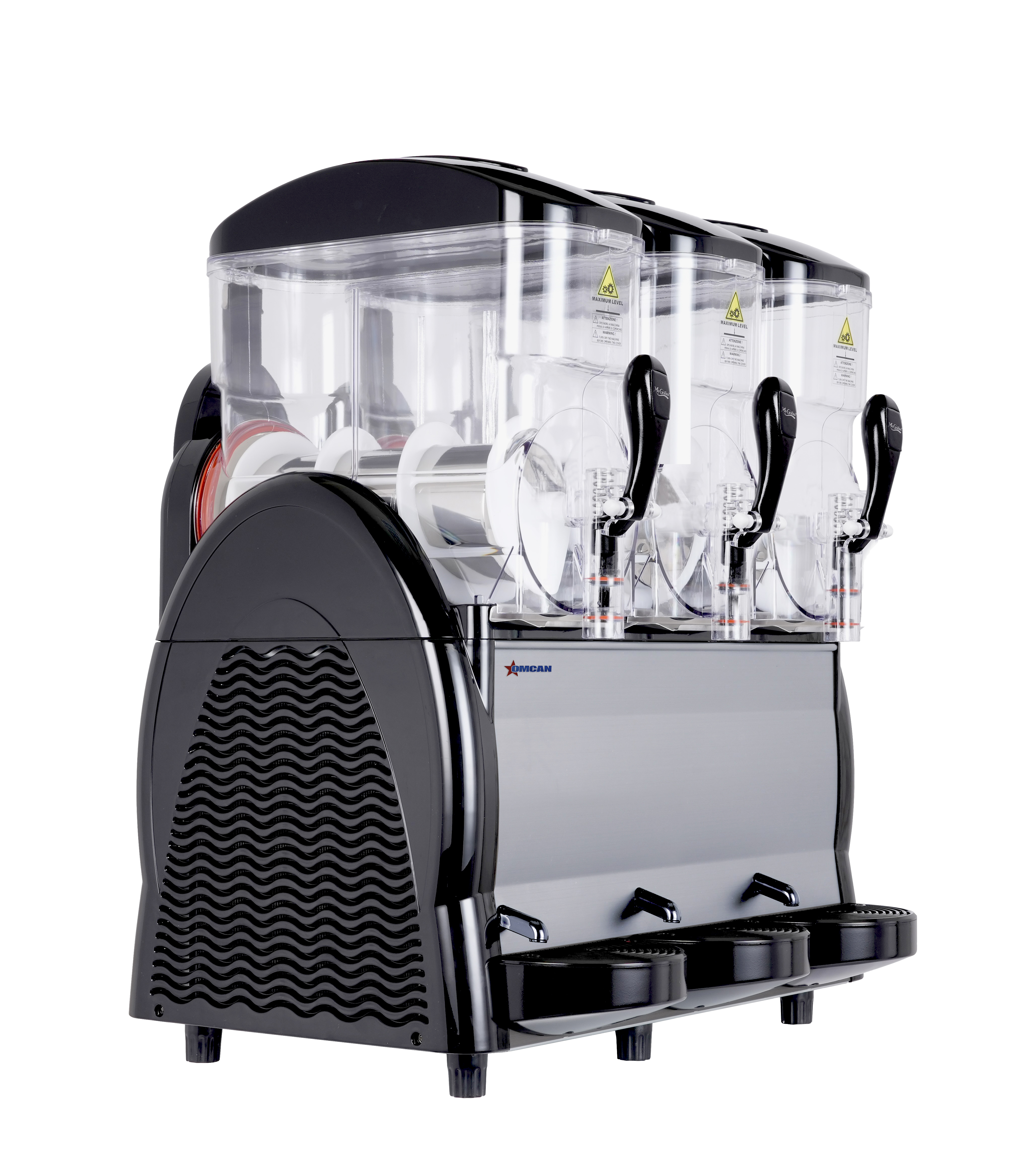 12 L x 3 / 9.5 Gallon Triple Bowl Slush Machine / Frozen Beverage Dispenser