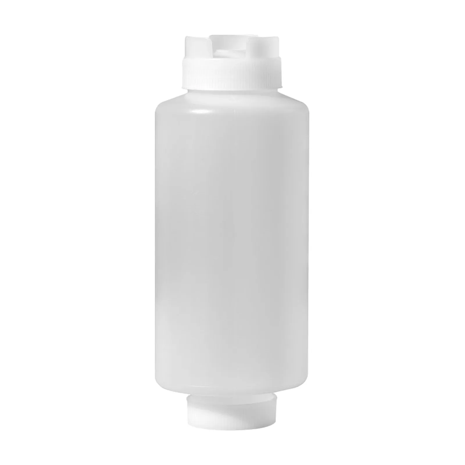 32 oz Clear Dual-way First In First Out Squeeze Bottle NSF
