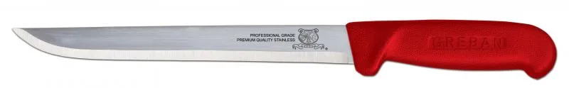 8″ Straight Blade Fillet Knife with Red Handle