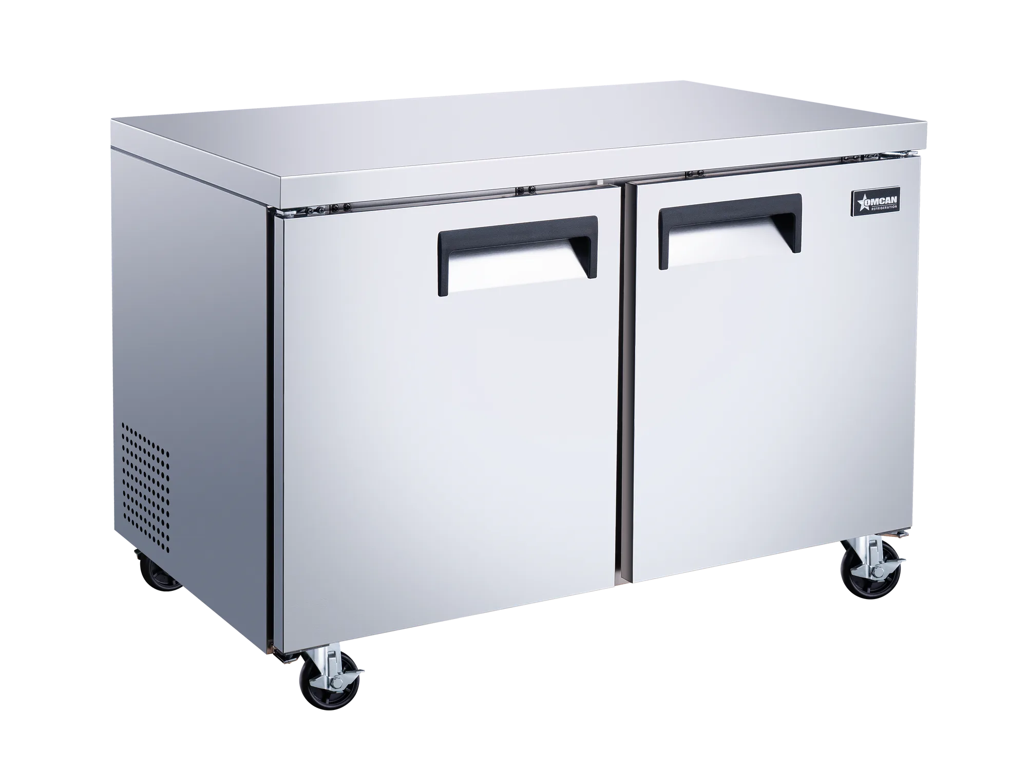 48″ Two (2) Door Undercounter Freezer, 12 cu. ft. (338 L), Stainless Steel
