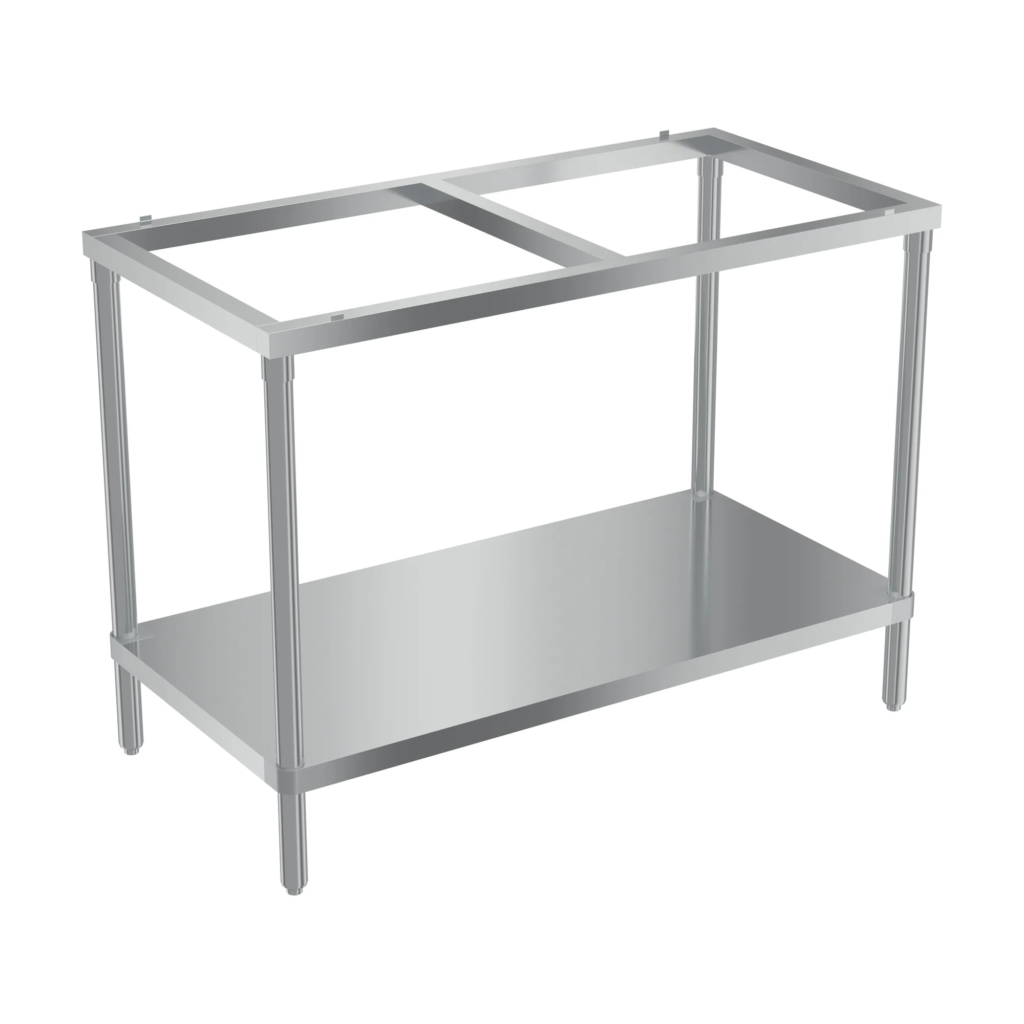 24″ x 48″ 18 Gauge 430 Solid Poly Top Table