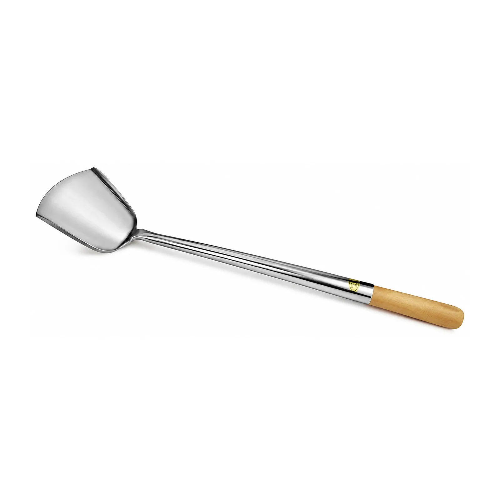 Stainless Steel 5″ x 4 1/2″ Large Wok Spatula with 16″ Handle