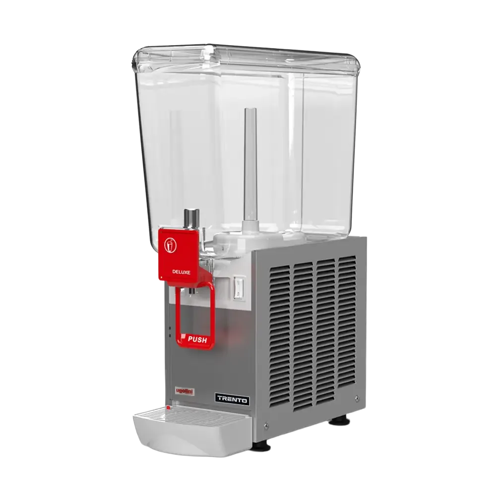 Ugolini Arctic Deluxe 5.25 Gallon (20 Liter) Impeller Mix (Waterfall Effect) Single Bowl Refrigerated Juice Dispenser | Trento