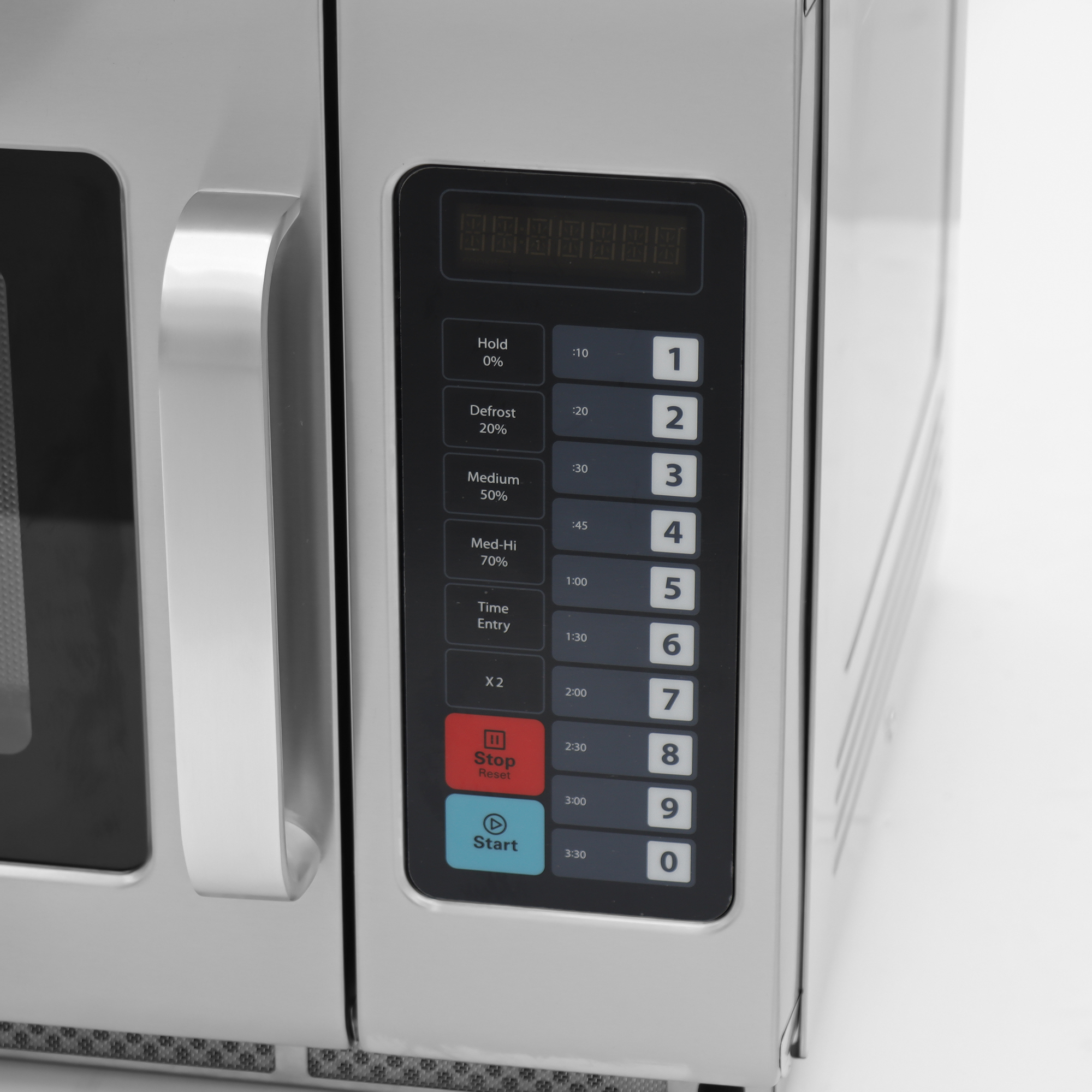 Commercial Microwave with 1.2 cu.ft. Interior and Push Button Controls - 3,200 W, 120 V/60 Hz/1 Ph