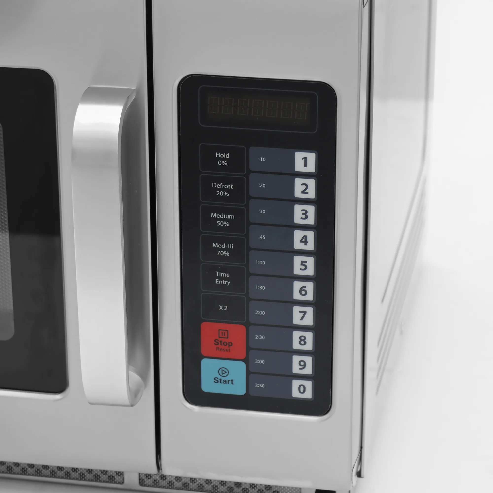 Commercial Microwave with 1.2 cu. ft. Interior and Push Button Controls – 2,100 W, 208-230 V, 1 Phase