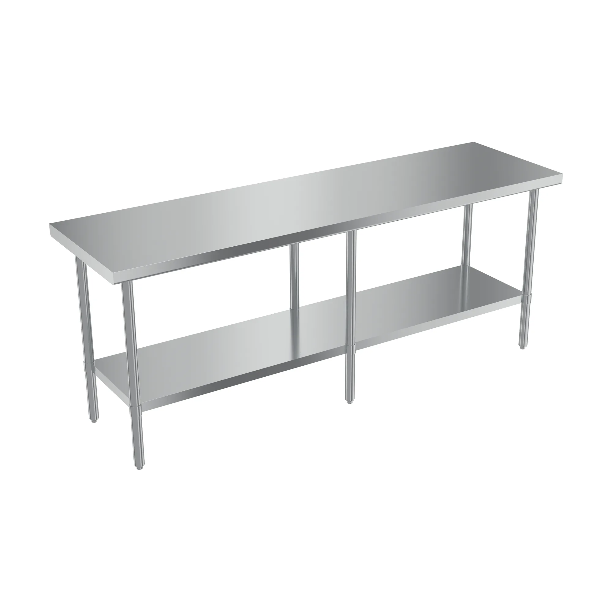24″ x 84″ 20 Gauge 430 All Stainless Steel Worktable