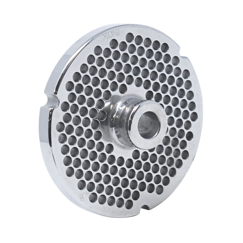 European Style #32 stainless steel plate with hub, 4.8mm (3/16″) – three notches/ round