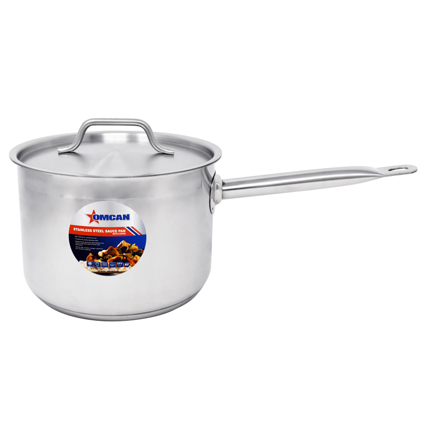 4.5 QT Stainless Steel Sauce Pan with Cover and Handle