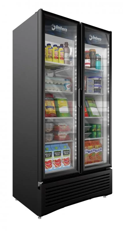 Imbera 40″ Two (2) Glass Door Refrigerator, 26 cu. ft. (736 L), Black
