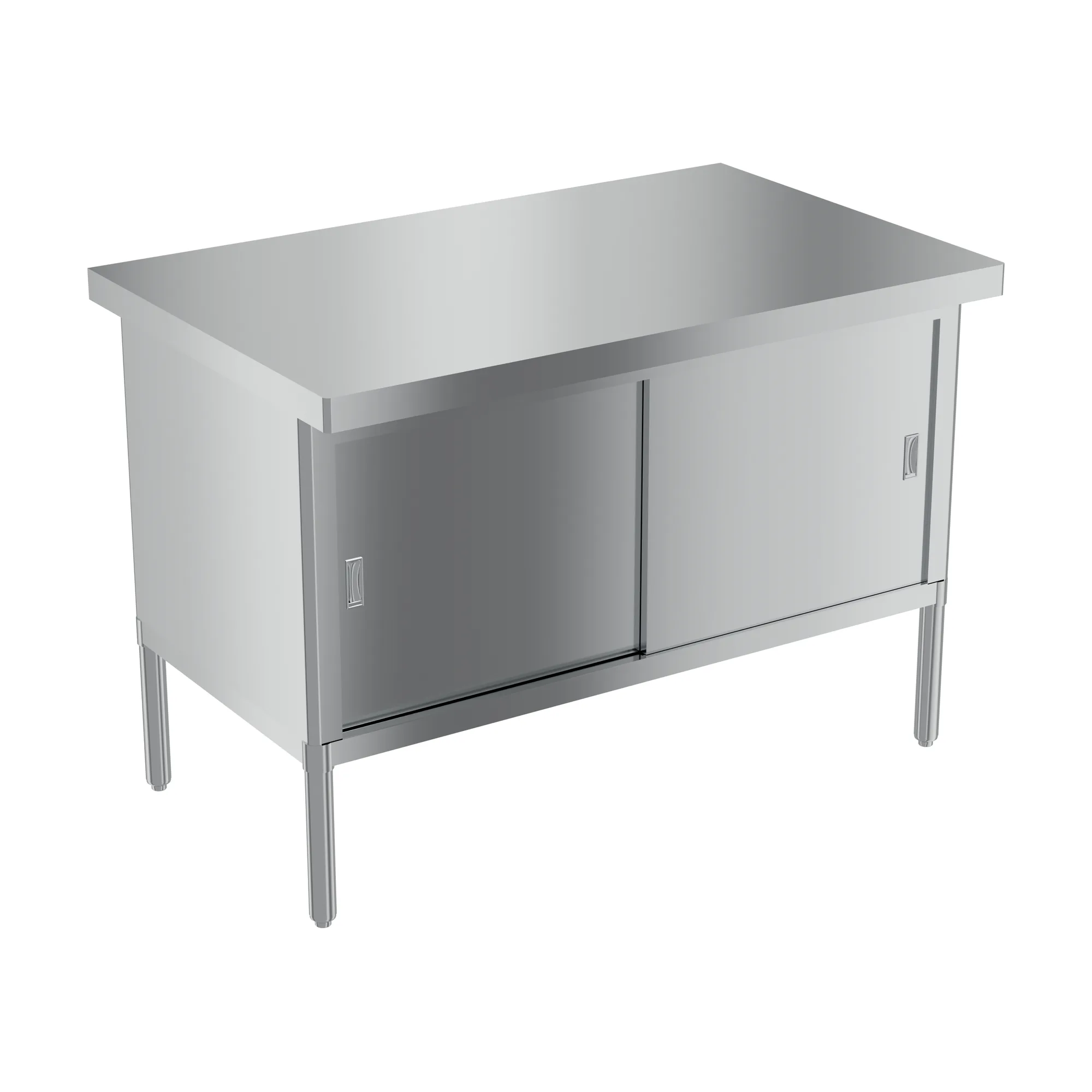 30″ x 48″ 430 Stainless Steel Knock-down Worktable – Flush Edge