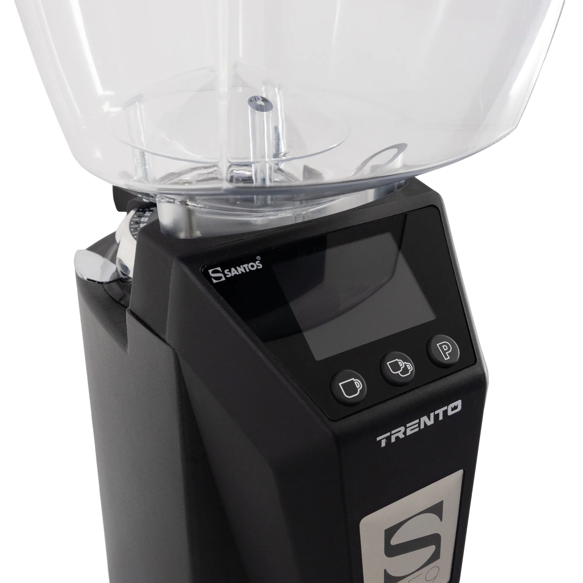 Santos #59 On-Demand Coffee Grinder with LCD Display, Black | Trento