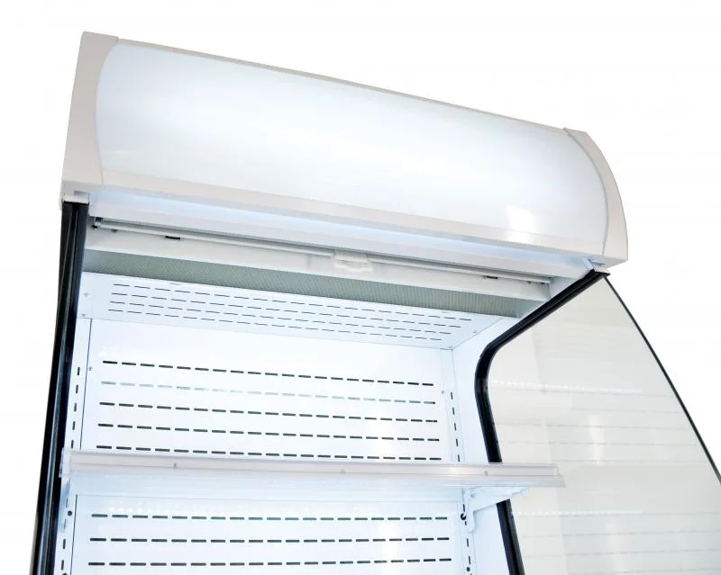 34″ Two (2) Shelf Refrigerated Floor Open Display Case, 12.7 cu. ft. (360 L), White