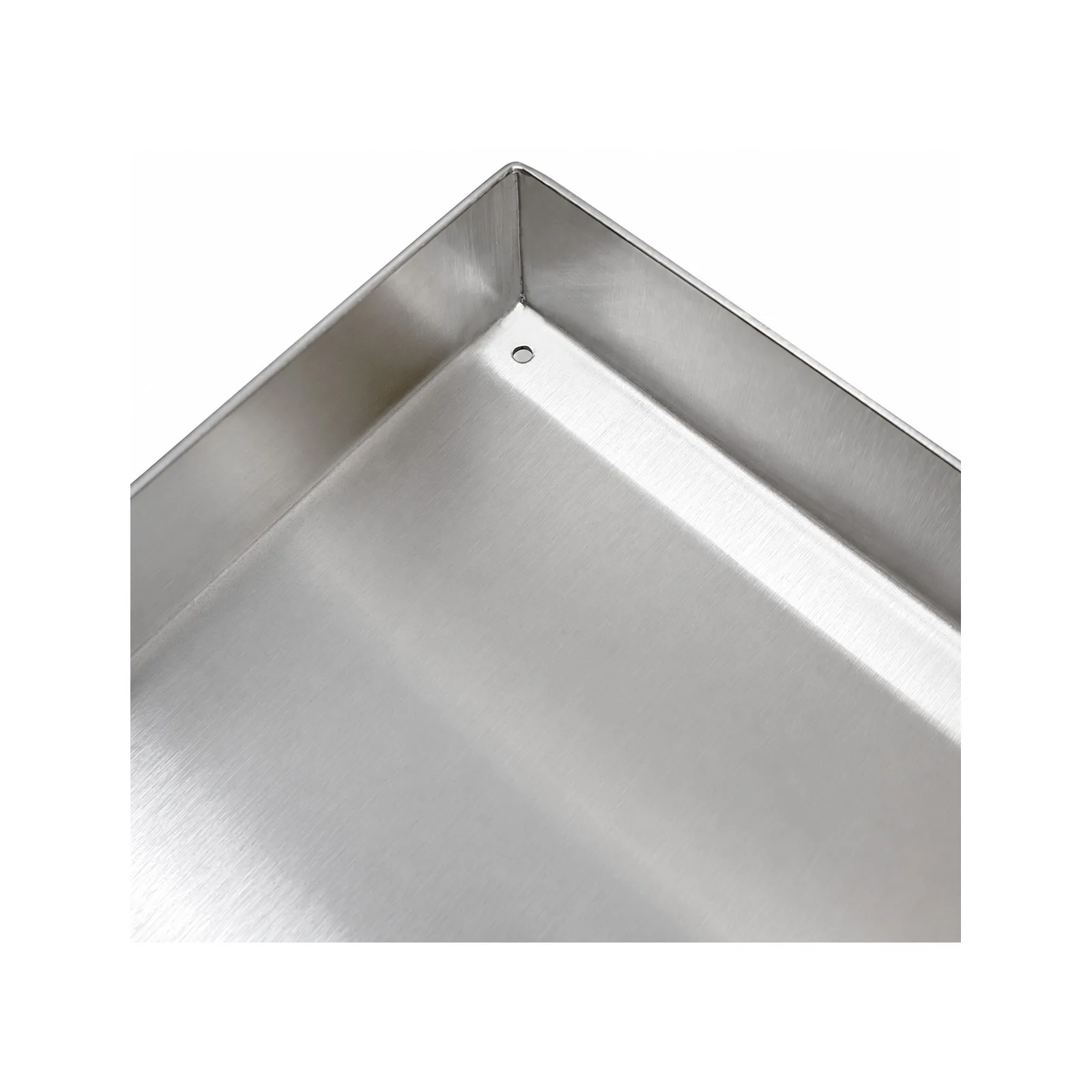 9″ x 12″ x 1″ STAINLESS STEEL PAN WITH DRAIN HOLES